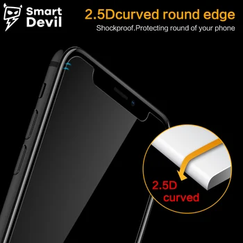 SmartDevil 2 бр. Антирефлексно Защитно Закалено Стъкло за iPhone 6 6s 7 8 p X XS MAX XR 11 12 Pro Max Защитно Фолио за екрана Изображение 2