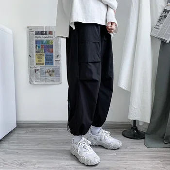 Нови Панталони-карго, Мъжки Улични Зреещи, 2021, Мъжки Ежедневни Панталони за Джогинг с множество джобове, Мъжки Модерни Панталони Harajuku, S-5XL Изображение 2