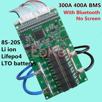 smart 20S BMS 72V 60V 48V bms 300A 400A литиева Lipo lifepo4 LTO такса защита на батерията с приложение Bluetooth