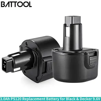 Battool pilas PS120 9,6 V 3.0 Ah Ni-MH Батерия за Преносим Black & Decker BTP1056 A9251 PS120 PS310 PS3350 CD9600 на Батерията