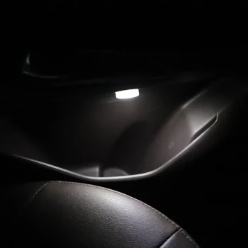 Мини-Автомобил Led Докосване на Ключа за лампата Auto Безжична Околния Лампа Преносим нощна светлина За Четене Лампа На Покрива На Автомобила Вътрешно осветление на Автомобила 1 /2 елемента Изображение 2