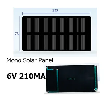 Слънчеви панели силиций 6V 210МА монокристаллическая/Слънчеви панели, слънчеви панели панел от епоксидна смола Фотовольтайческая за да зададете на телефона фотоклетка 6V