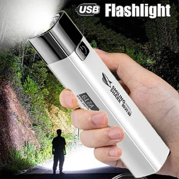 USB Фенерче Power Bank 1200 ма батерия, Мобилен Телефон Акумулаторна Лампа Силна Светлина от Факел Търсене на Мини-Къмпинг Туризъм Риболов Факел